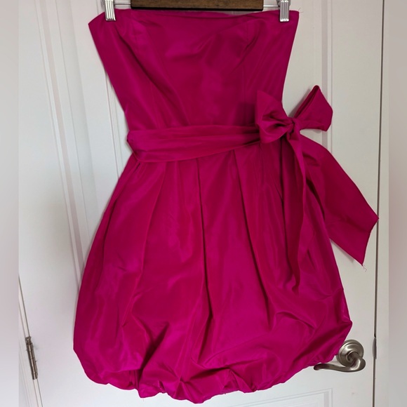 Pink Retro Y2K Hot Pink Mini Dress - Picture 1 of 4
